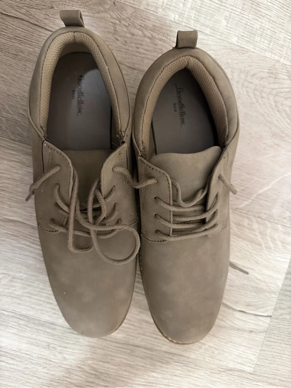 Goodfellow & Co Taupe Chukka-Style Lace-Up Shoes